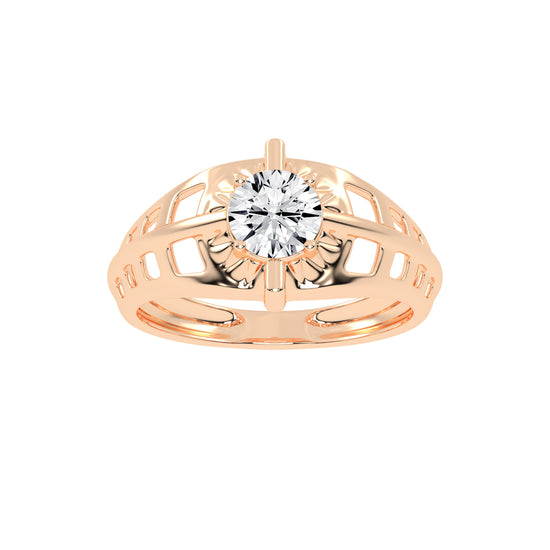 Luxe Vertex 1.00Ct Round Shape Solitaire