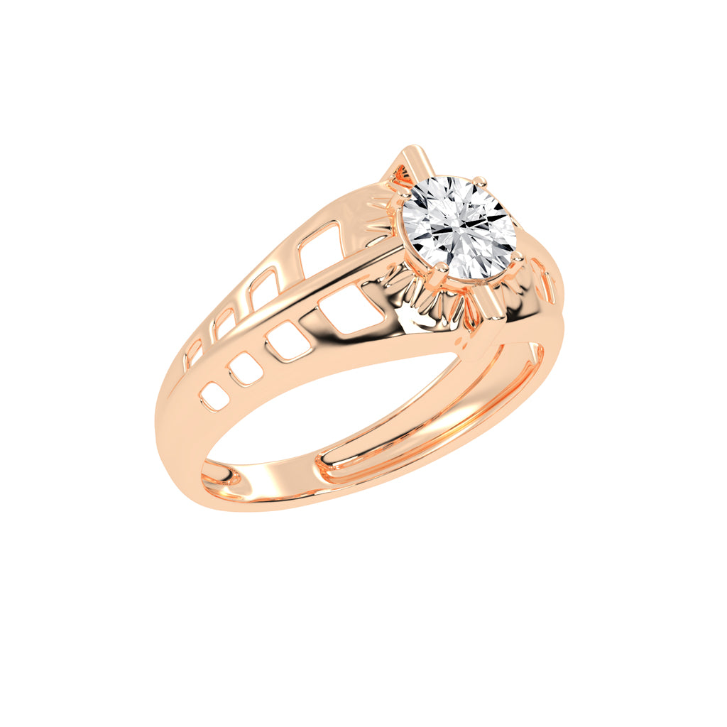 Luxe Vertex 1.00Ct Round Shape Solitaire