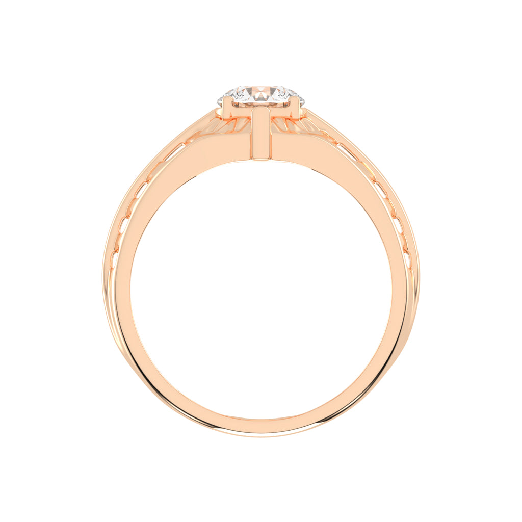 Luxe Vertex 1.00Ct Round Shape Solitaire