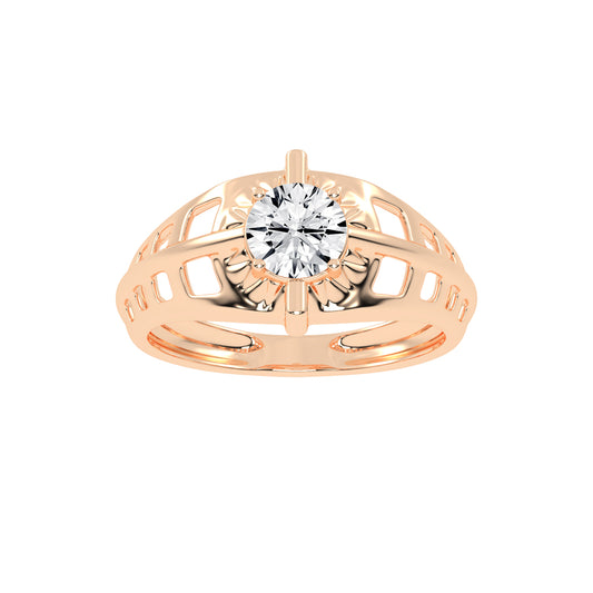 Luxe Vertex 1.00Ct Round Shape Solitaire