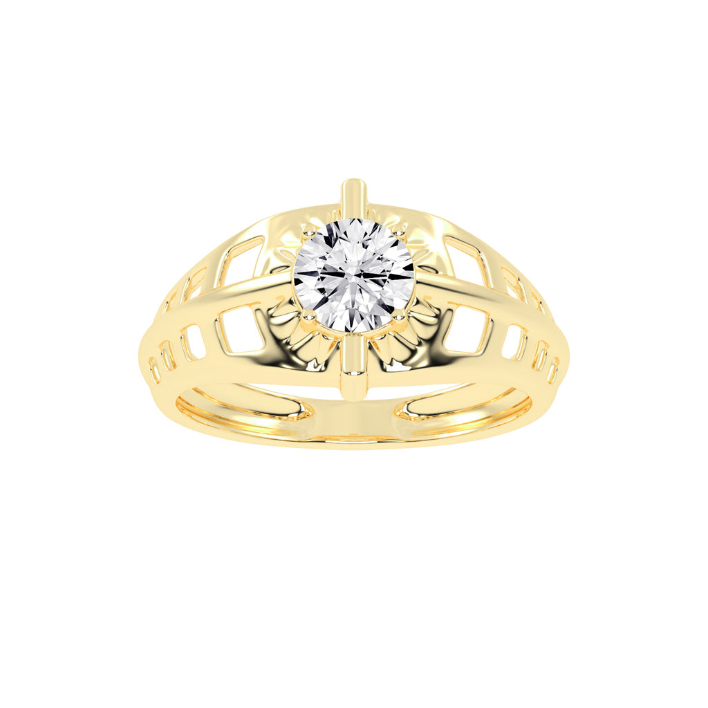 Luxe Vertex 1.00Ct Round Shape Solitaire