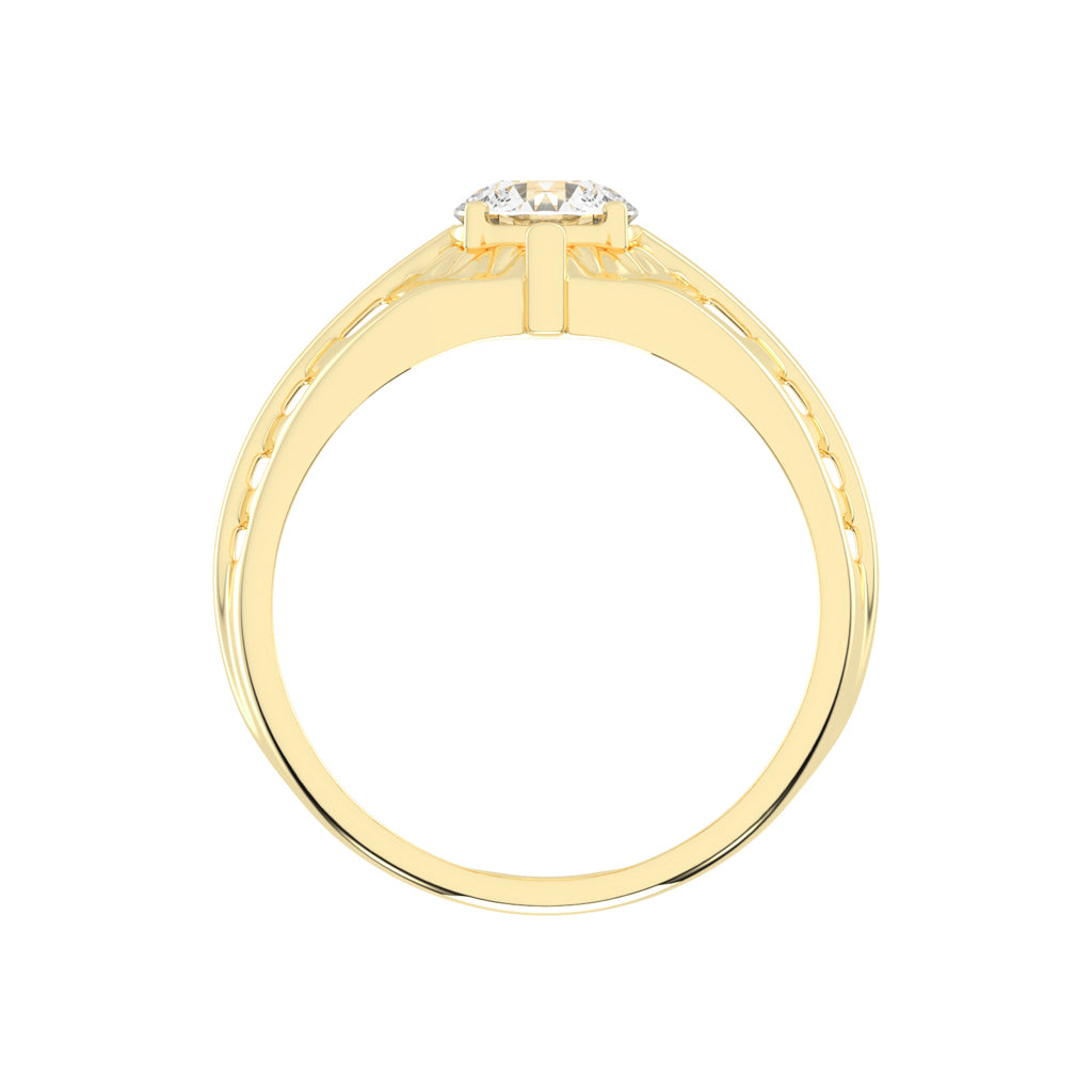 Luxe Vertex 1.00Ct Round Shape Solitaire