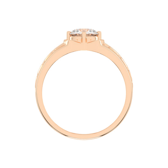 1.00Ct Round Shape Solitaire