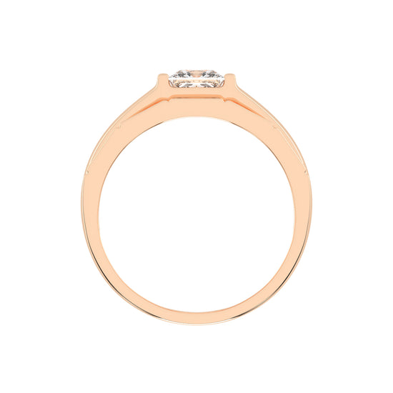 Golden Glow 1.00Ct Princess Shape Diamond
