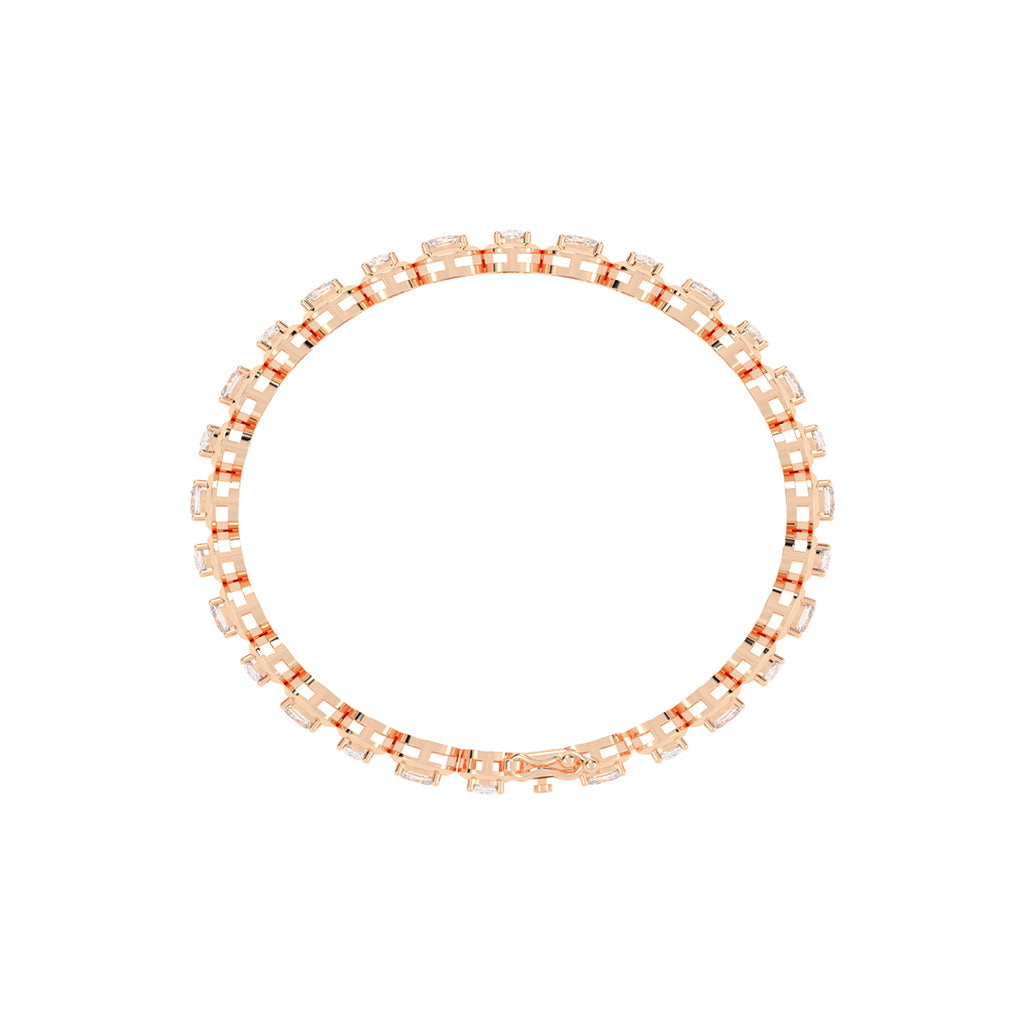 Tyra Cushion Cut Fancy Lab Diamond Bracelet