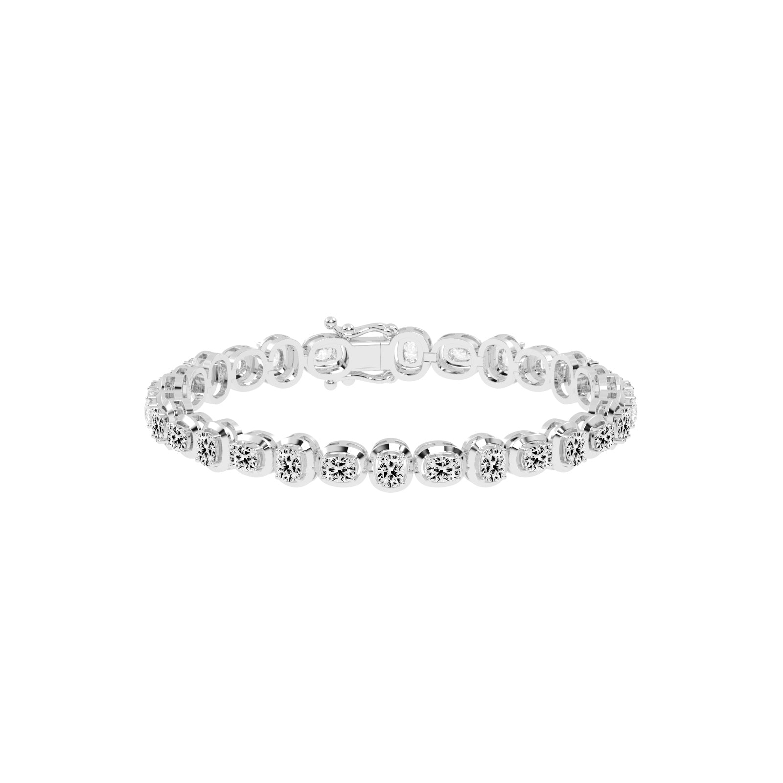 Tyra Cushion Cut Fancy Lab Diamond Bracelet
