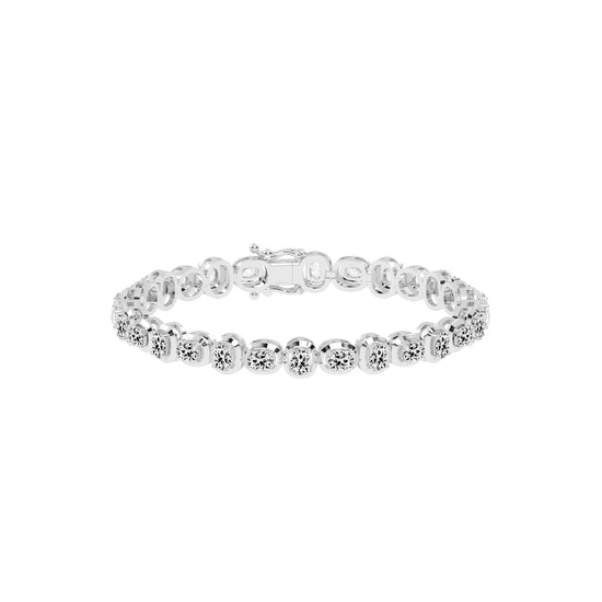 Tyra Cushion Cut Fancy Lab Diamond Bracelet