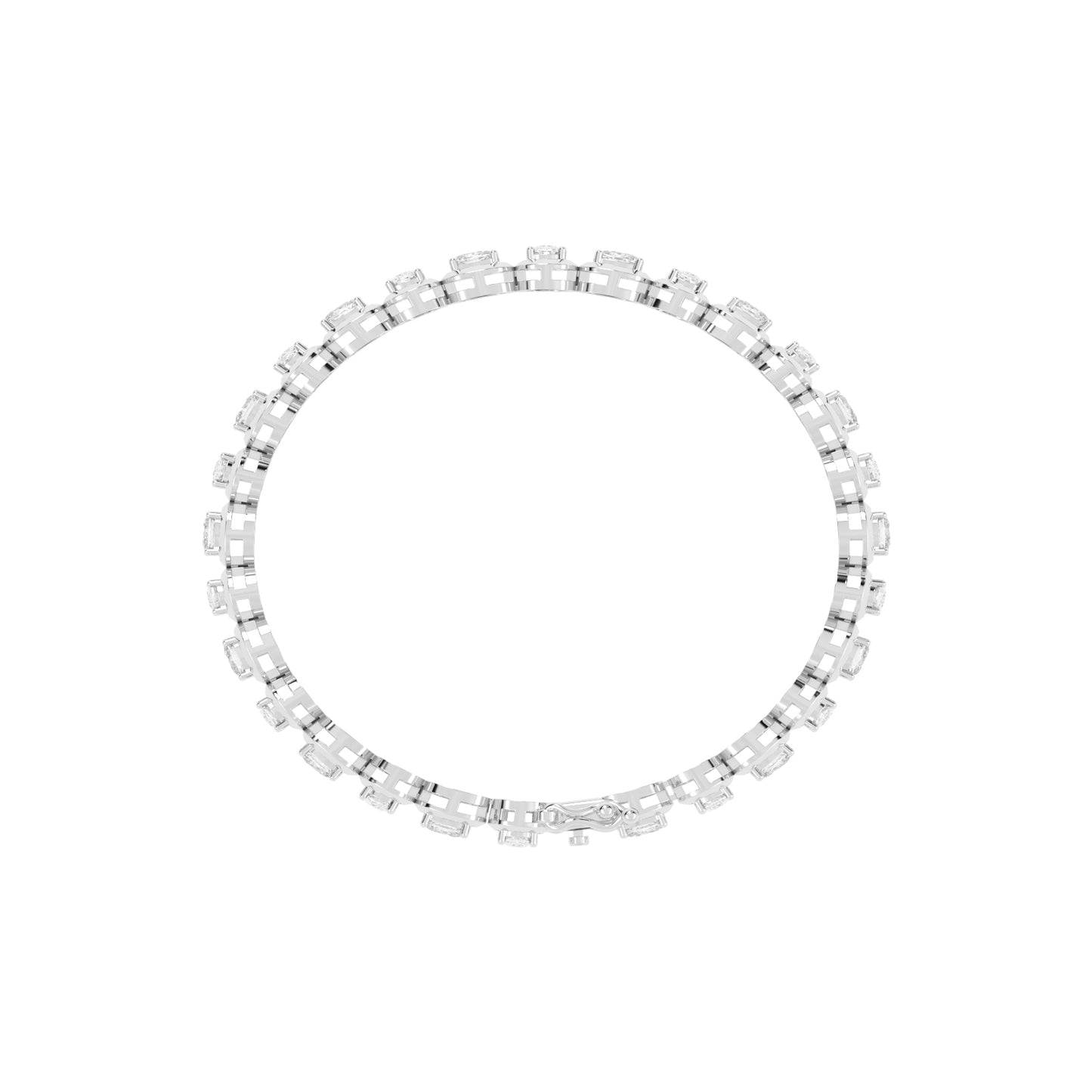 Tyra Cushion Cut Fancy Lab Diamond Bracelet