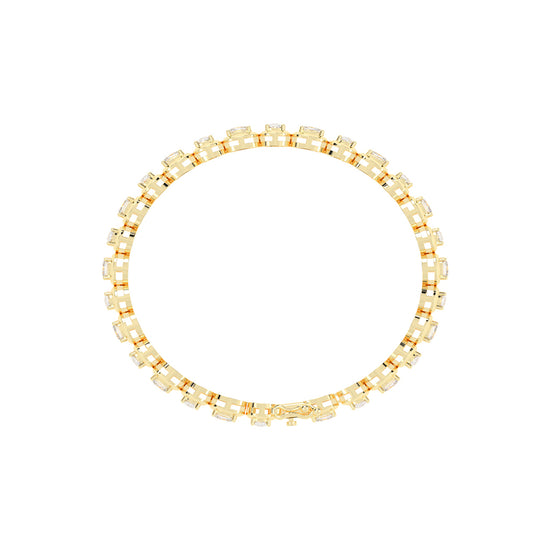 Tyra Cushion Cut Fancy Lab Diamond Bracelet