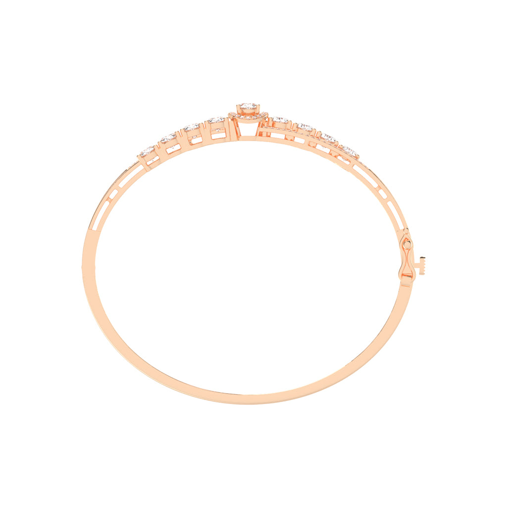 Zaria 4.25Ct Split Oval Cut Kada Lab Diamond Bracelet