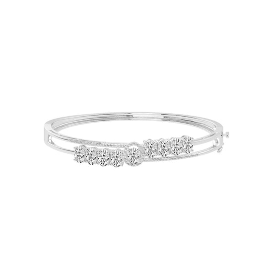 Zaria 4.25Ct Split Oval Cut Kada Lab Diamond Bracelet