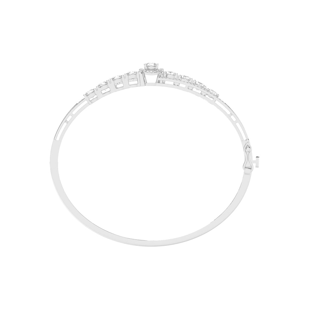Zaria 4.25Ct Split Oval Cut Kada Lab Diamond Bracelet