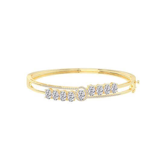 Zaria 4.25Ct Split Oval Cut Kada Lab Diamond Bracelet