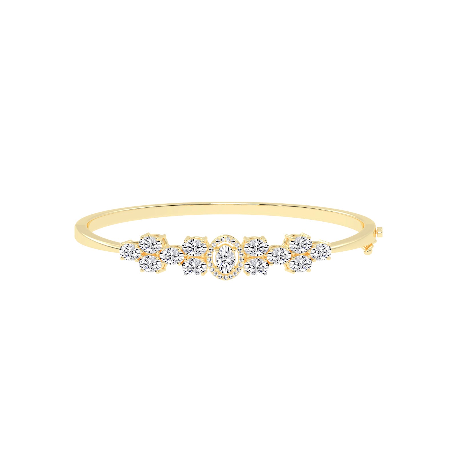 Melora Oval Cut Kada Lab Diamond Bracelet