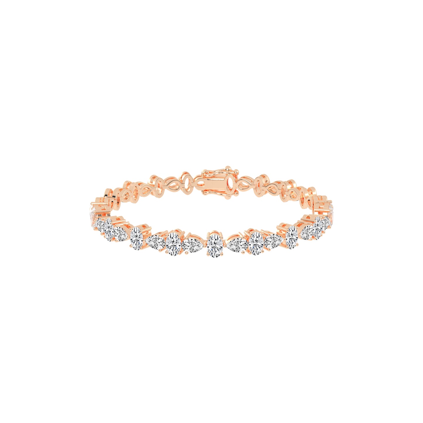 Lyra 5Ct Oval Cut Tennis Lab Diamond Bracelet