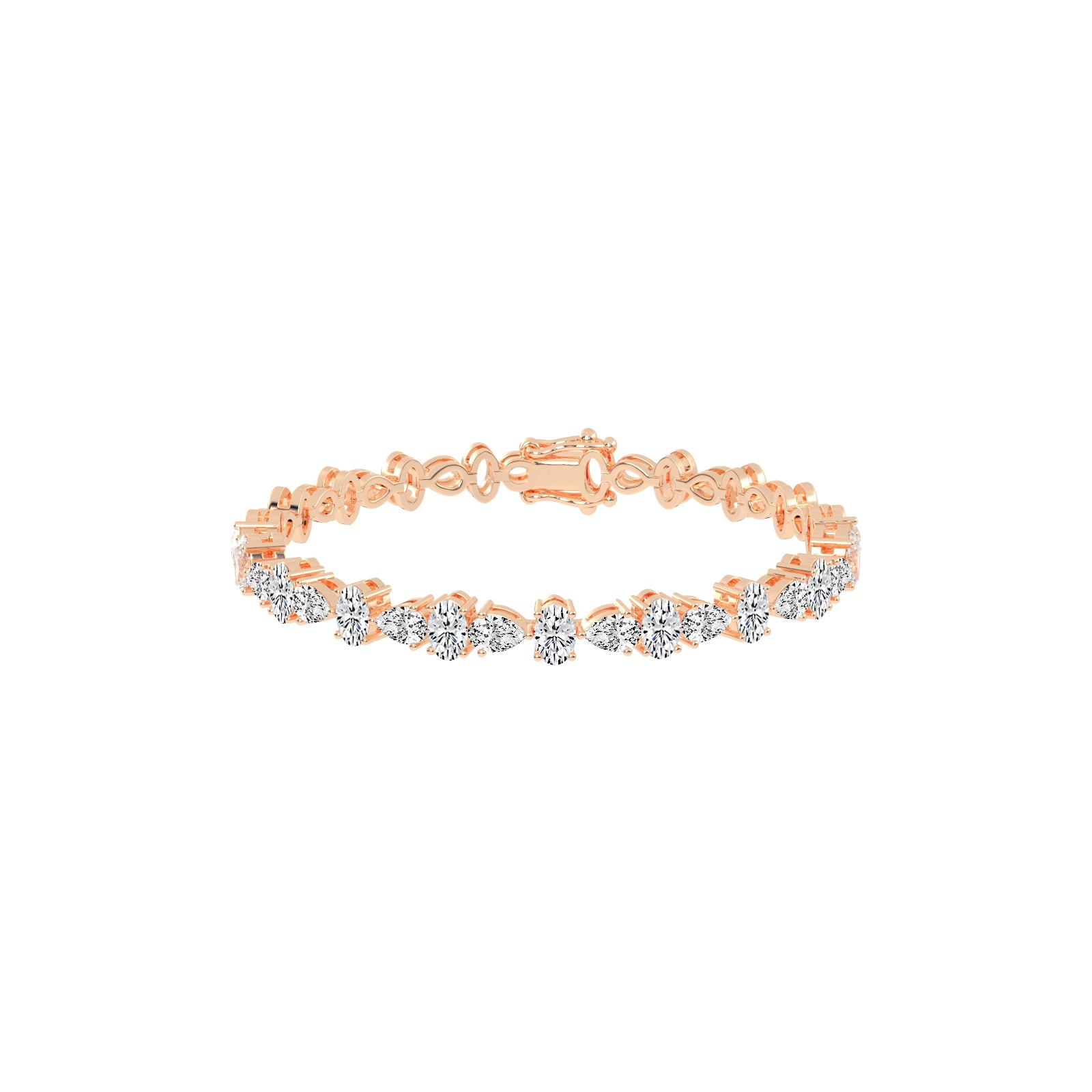 Lyra 5Ct Oval Cut Tennis Lab Diamond Bracelet