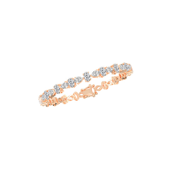 Lyra 5Ct Oval Cut Tennis Lab Diamond Bracelet
