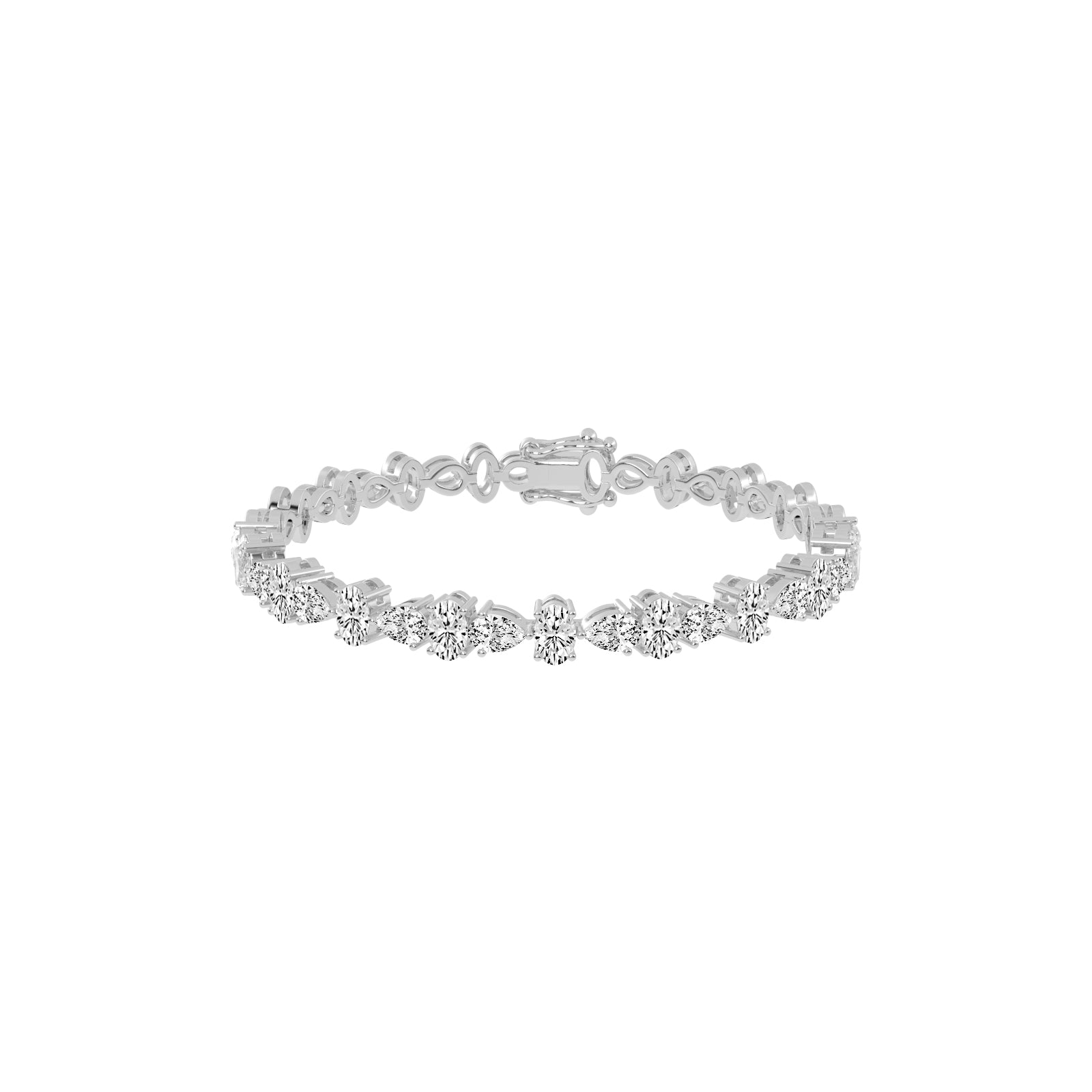Lyra 5Ct Oval Cut Tennis Lab Diamond Bracelet