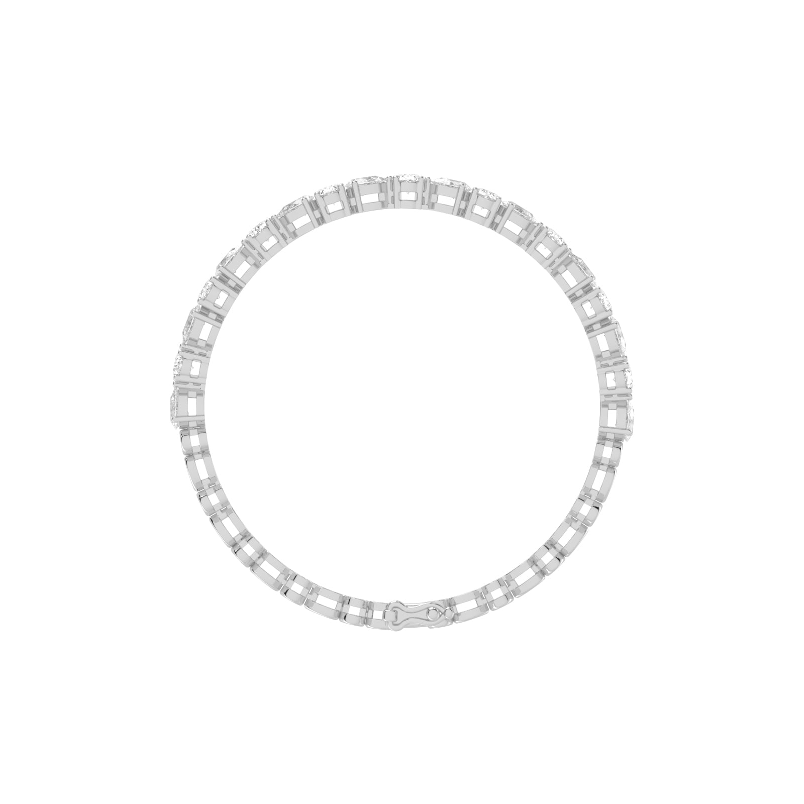 Lyra 5Ct Oval Cut Tennis Lab Diamond Bracelet