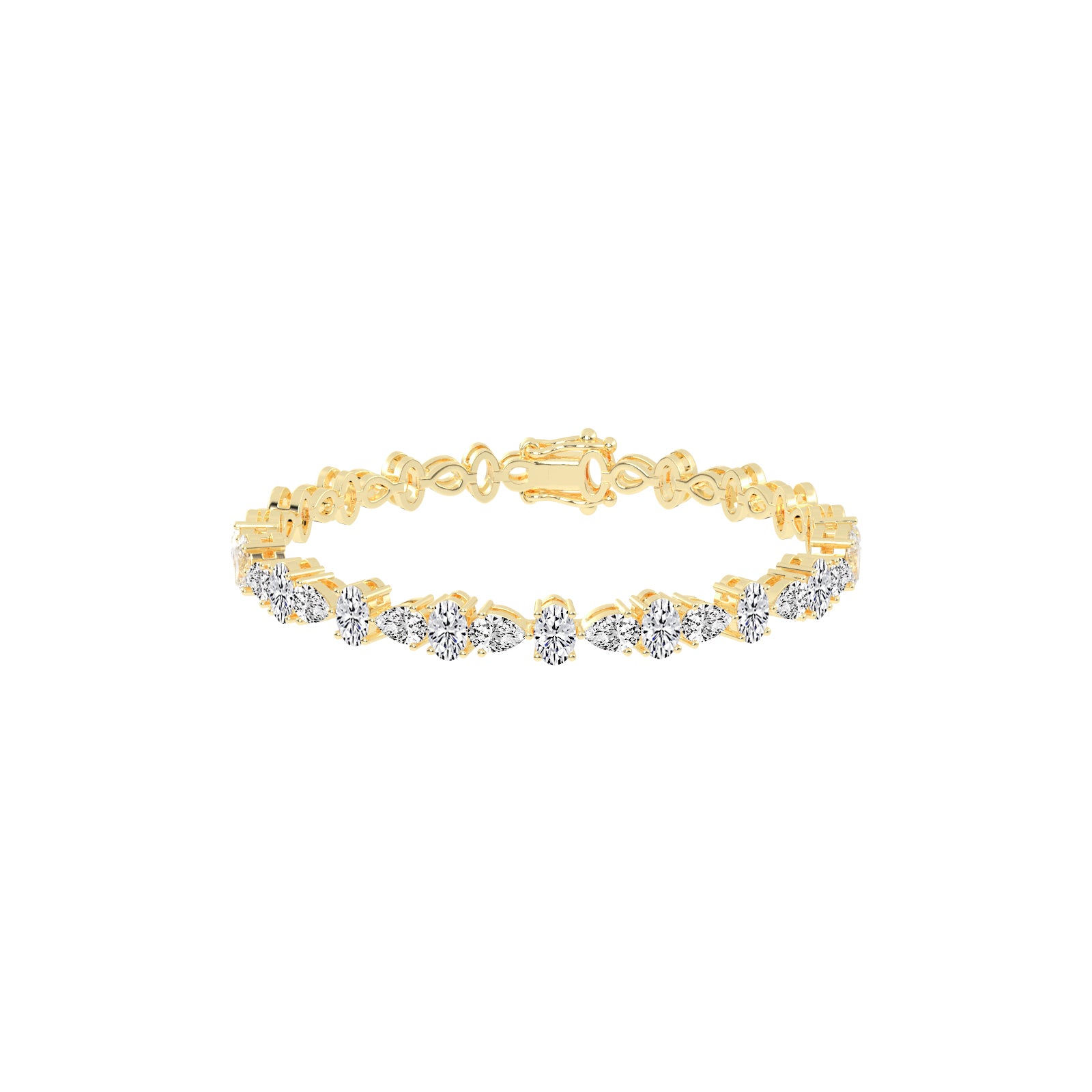 Lyra 5Ct Oval Cut Tennis Lab Diamond Bracelet