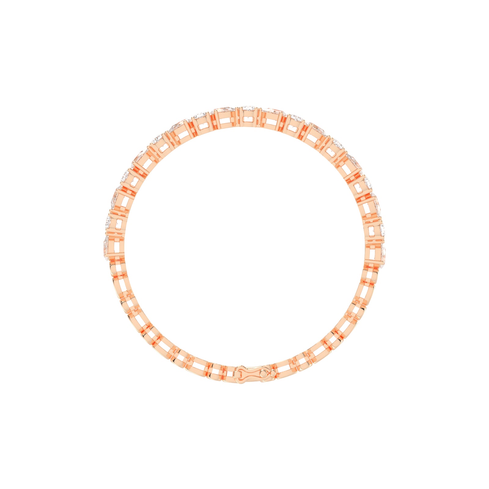 Lyra 5Ct Oval Cut Tennis Lab Diamond Bracelet