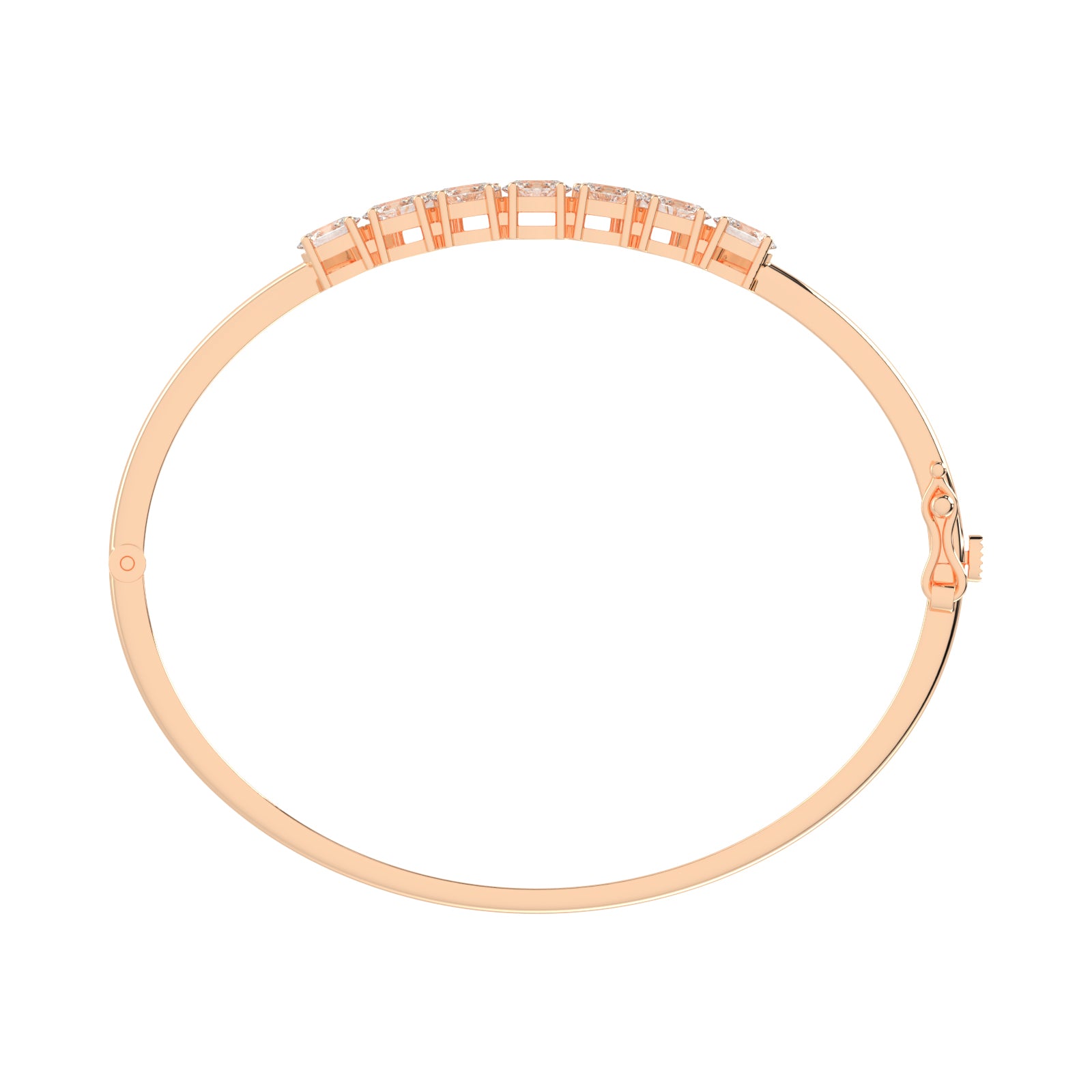 Aeliana 3Ct Split Oval Cut Kada Lab Diamond Bracelet