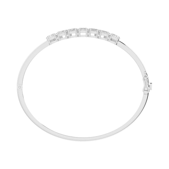 Aeliana 3Ct Split Oval Cut Kada Lab Diamond Bracelet