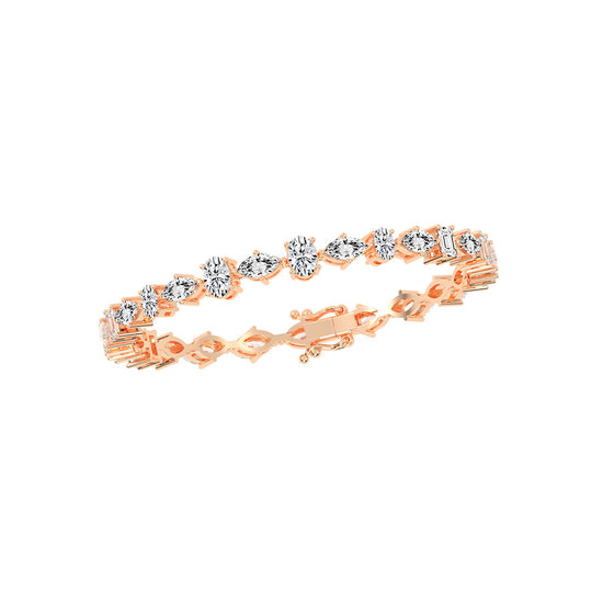 Eirlys 8Ct Shared Prong Tennis Lab Diamond Bracelet