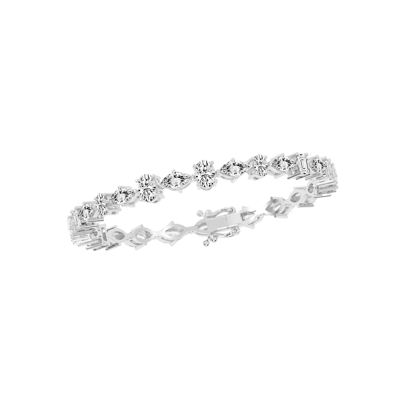 Eirlys 8Ct Shared Prong Tennis Lab Diamond Bracelet