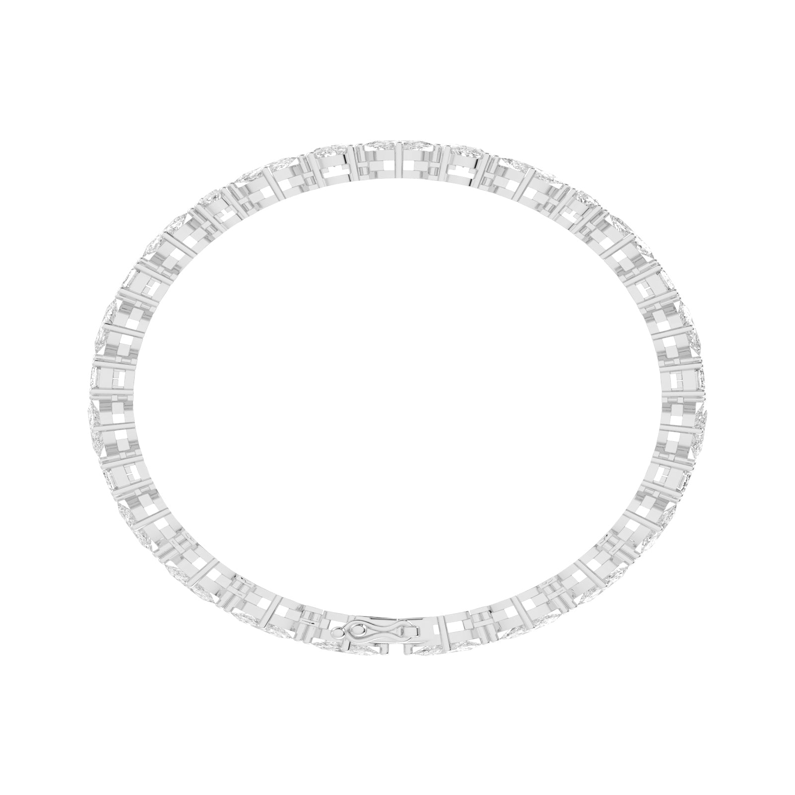 Eirlys 8Ct Shared Prong Tennis Lab Diamond Bracelet