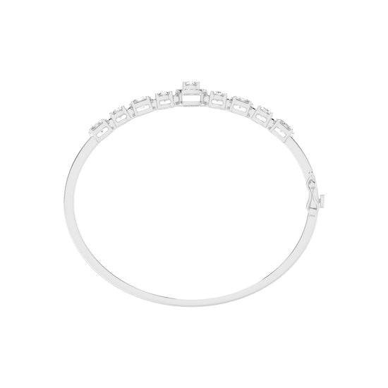 Ravina Oval Cut Kada Lab Diamond Bracelet