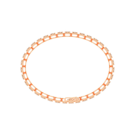 Thalia 25Ct Miracle Setting Round Cut Tennis Lab Diamond Bracelet
