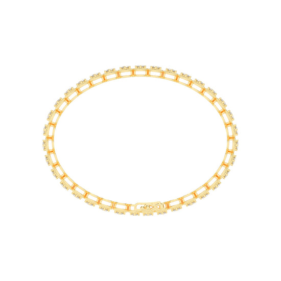 Thalia 25Ct Miracle Setting Round Cut Tennis Lab Diamond Bracelet