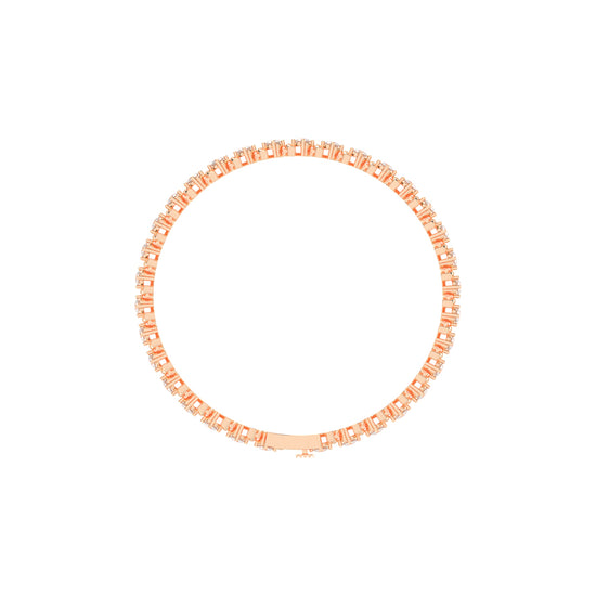 Lumina Charm Round Cut Delicate Lab Diamond Bracelet