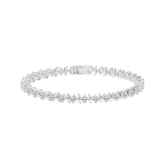 Lumina Charm Round Cut Delicate Lab Diamond Bracelet