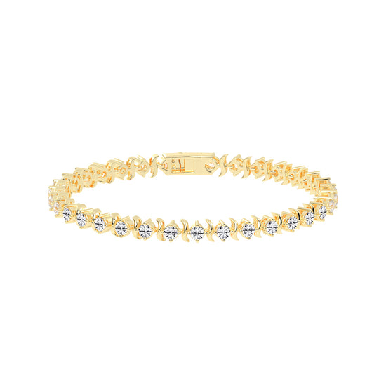Lumina Charm Round Cut Delicate Lab Diamond Bracelet