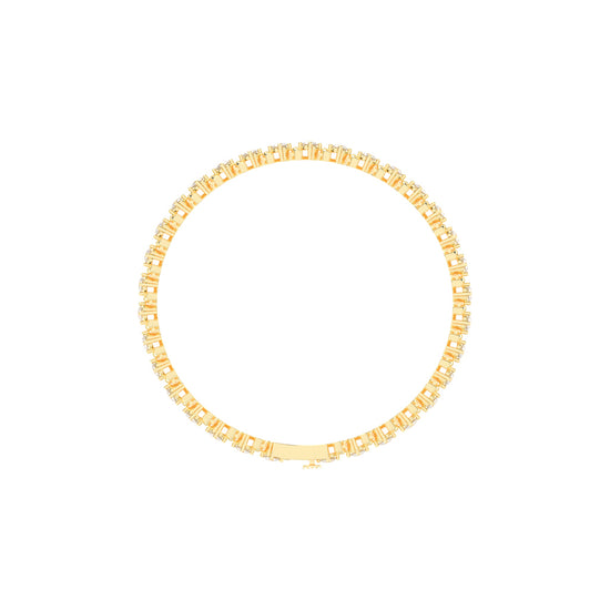 Lumina Charm Round Cut Delicate Lab Diamond Bracelet