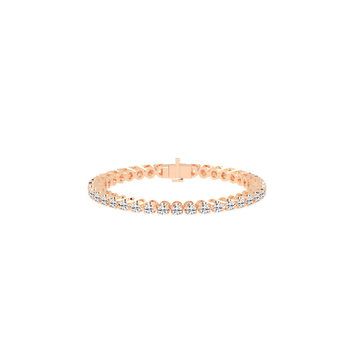 Eterna Shine 3.25Ct Bezel Setting Round Cut Delicate Lab Diamond Bracelet