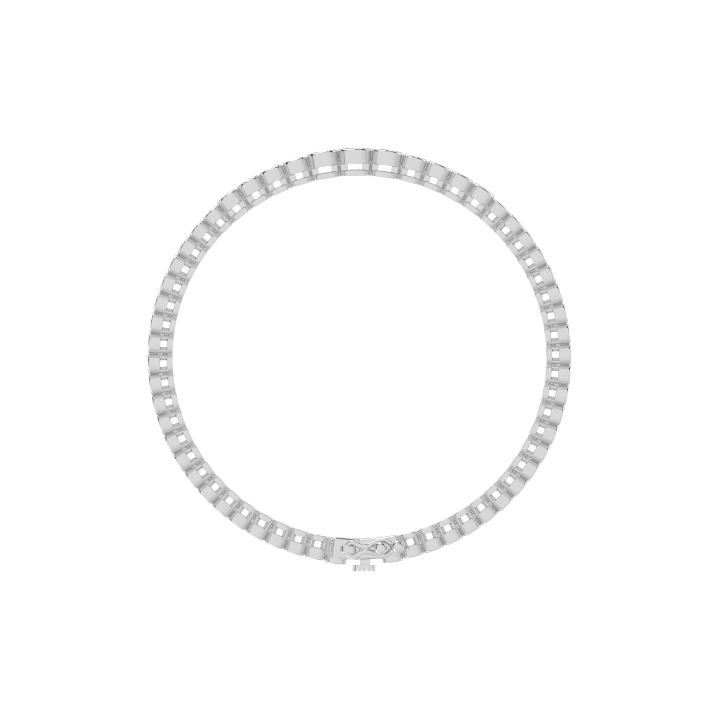 Livia 1.25Ct Bezel Round Cut Tennis Lab Diamond Bracelet