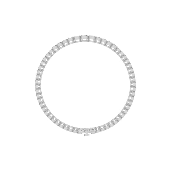 Livia 1.25Ct Bezel Round Cut Tennis Lab Diamond Bracelet