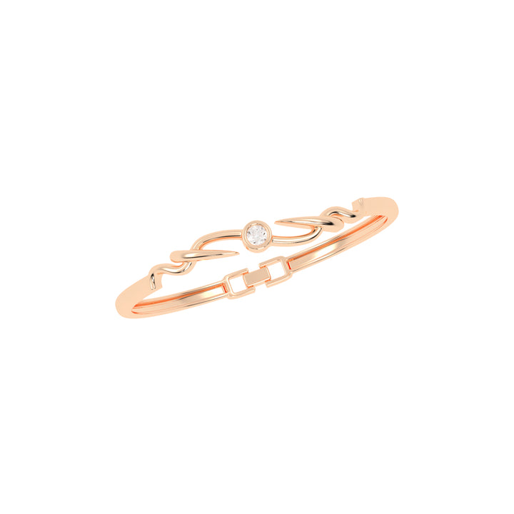 Ilyra Loop Round Cut Kada Lab Diamond Bracelet
