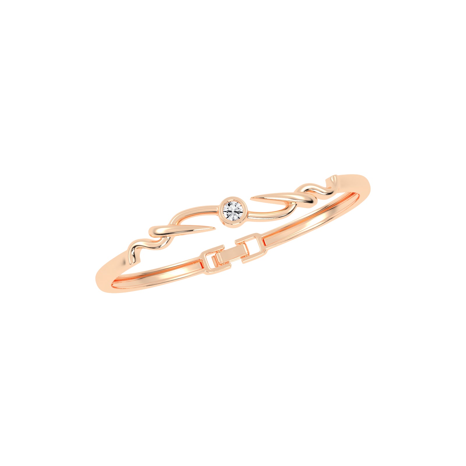 Vellia 0.50Ct Single Round Cut Kada Lab Diamond Bracelet