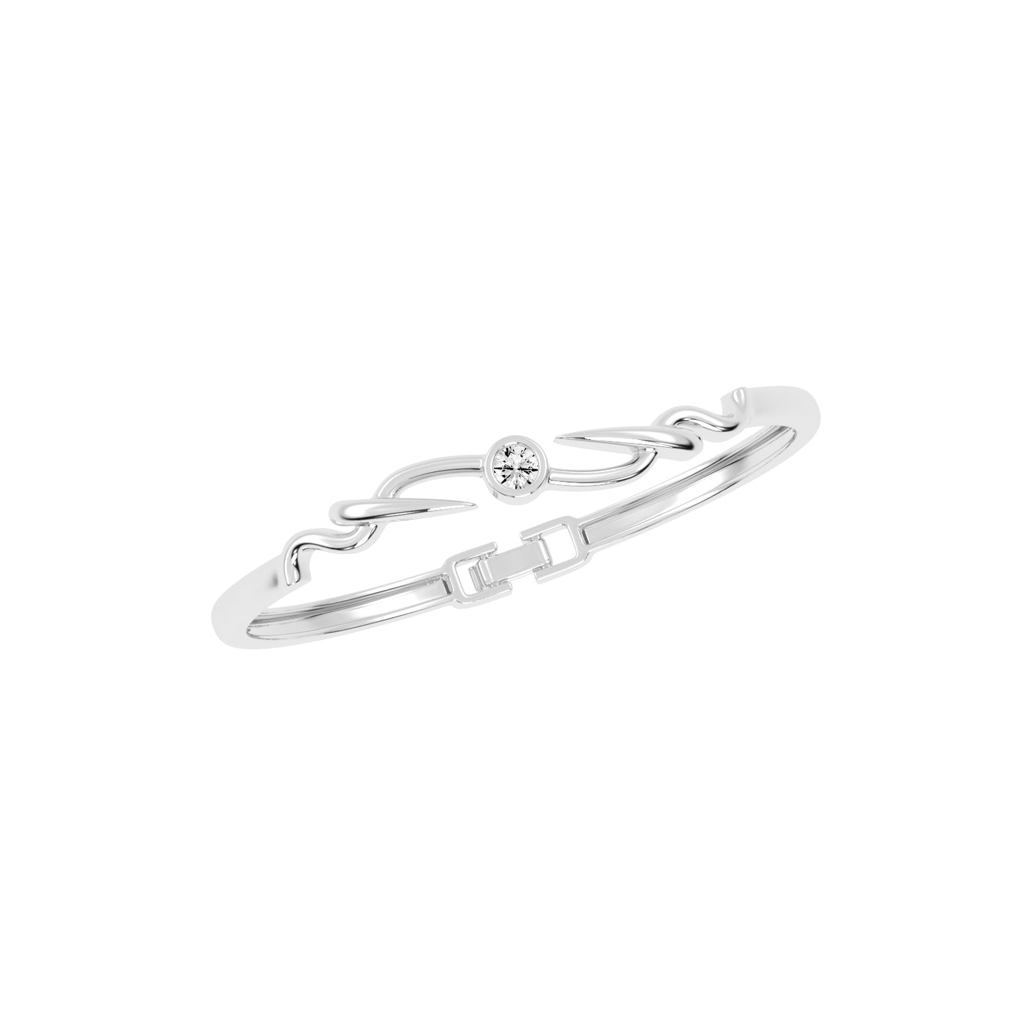 Vellia 0.50Ct Single Round Cut Kada Lab Diamond Bracelet