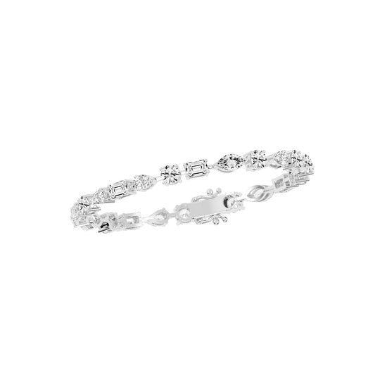 Atria 6.75Ct Miracle Setting Marquise Cut Fancy Lab Diamond Bracelet