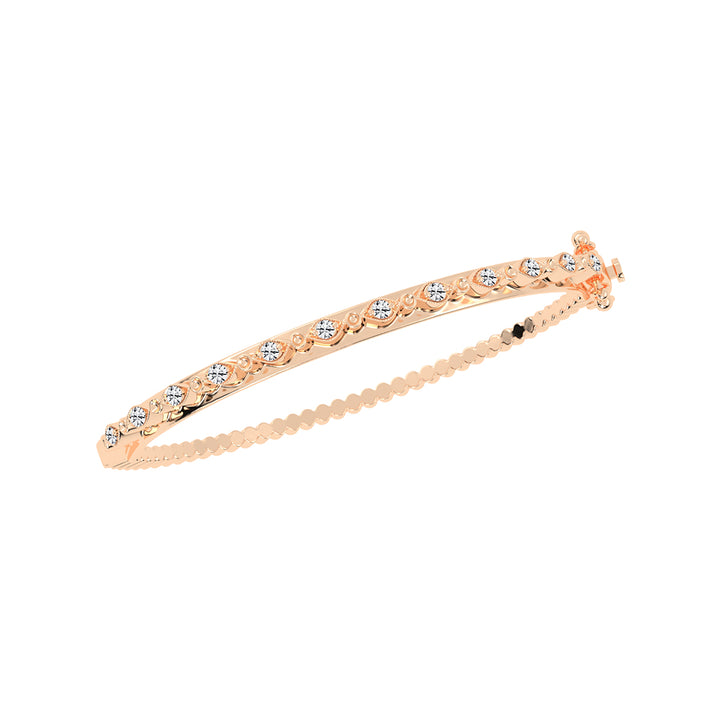 Mira Surface Round Cut Fancy Lab Diamond Bracelet