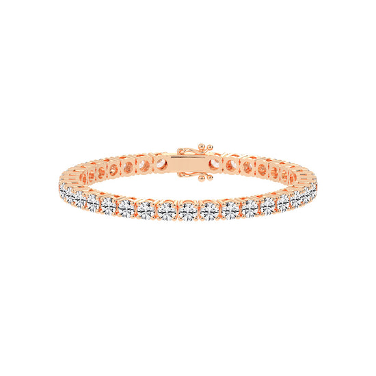 Fiara 11.5Ct Shared Prong Round Cut Tennis Lab Diamond Bracelet