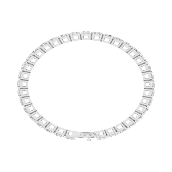 Fiara 11.5Ct Shared Prong Round Cut Tennis Lab Diamond Bracelet