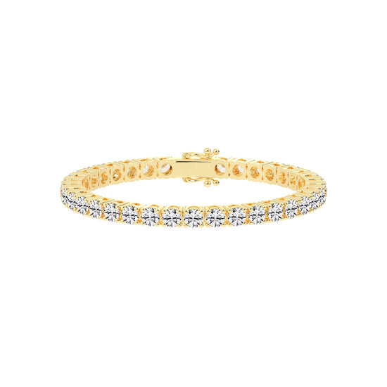 Fiara 11.5Ct Shared Prong Round Cut Tennis Lab Diamond Bracelet
