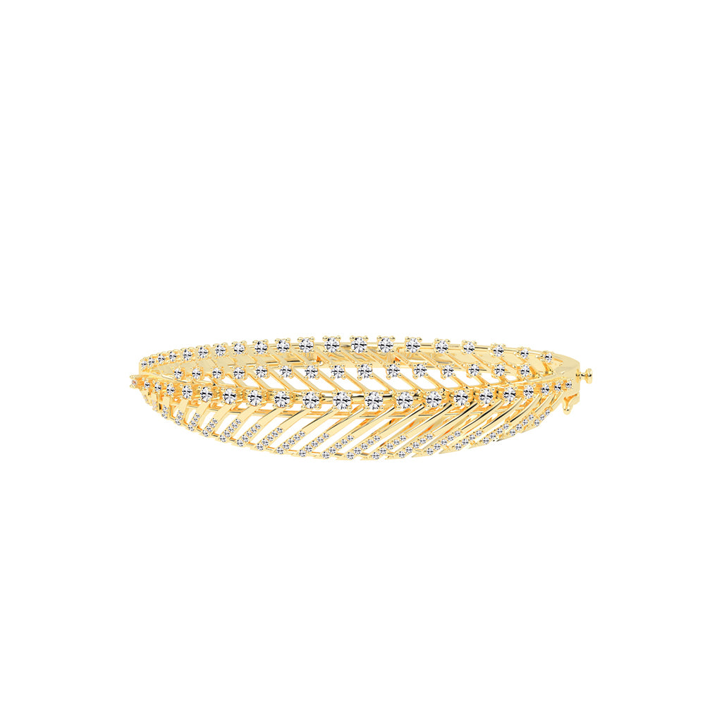 Rivara Round Cut Kada Lab Diamond Bracelet