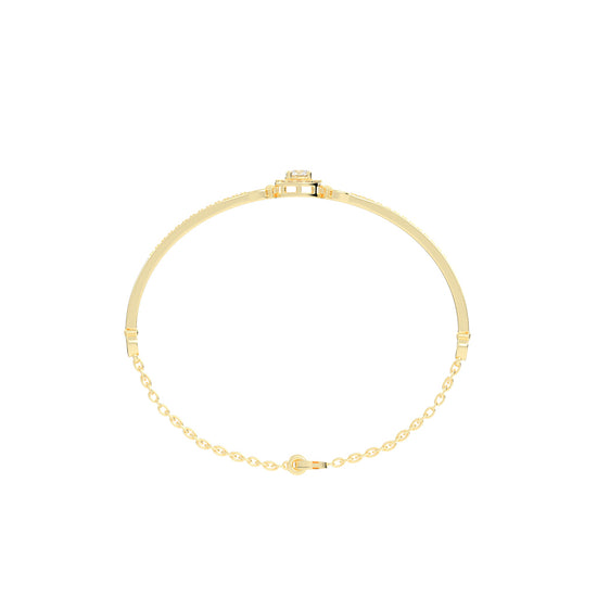 Calia Double Round Cut Kada Lab Diamond Bracelet